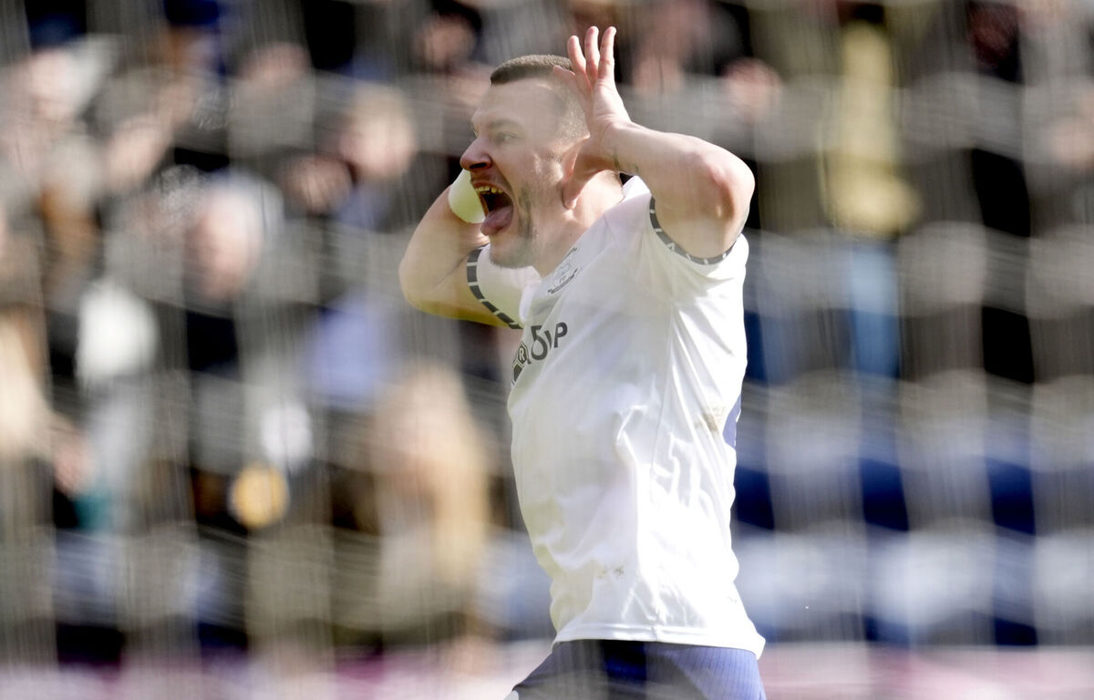 FLASHPOINT: Preston North End's Milutin Osmajic celebrates scoring their side's second goal of the game during the Emirates FA Cup fifth round match at Deepdale, Preston. Pic: Nick Potts/PA Wire