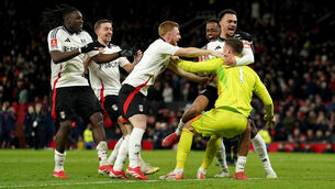 <p>HERO: Bernd Leno saved penalties from Victor Lindelof and Joshua Zirkzee in the shootout<br>between Fulham and Manchester United. Pic: Martin Rickett/PA Wire</p>