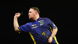 <p>Luke Littler claimed his first UK Open title after beating Jonny Clayton in the semi-finals (Andrew Milligan/PA)</p>