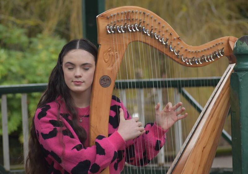 Harpist Úna Walsh: “People put hearing loss as a disability, but I always call it my ability, and my mom always says it’s a superpower to have,” she says. “Without me being deaf, I probably wouldn’t be where I am in regards to my music career."