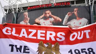 <p>The 1958 continue their protests against the Glazers this weekend (Nick Potts/PA)</p>