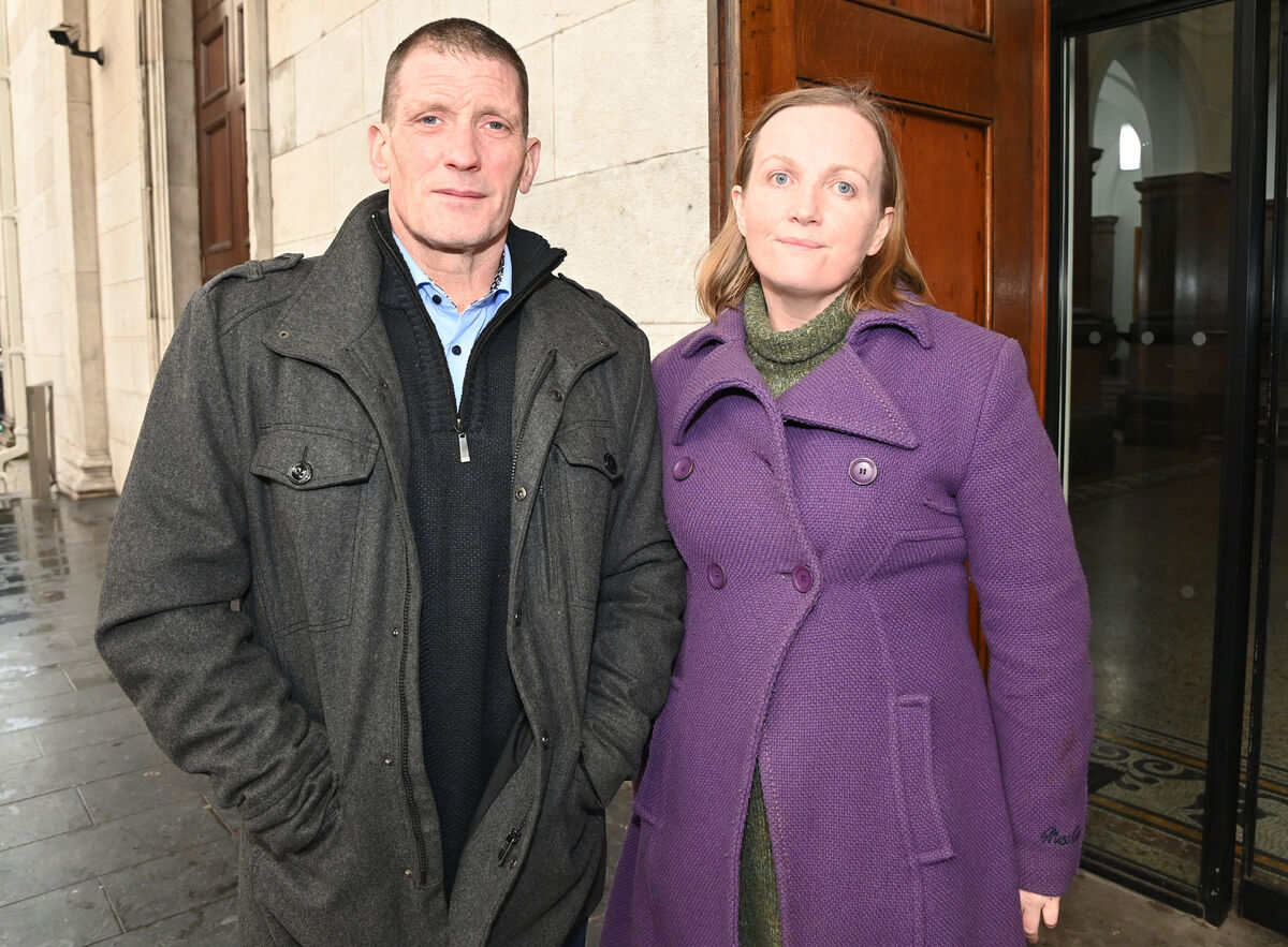 Vera Twomey and her husband Paul Barry at the inquest the death of their daughter Ava last December. Picture: Eddie O'Hare