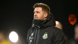 <p>NOT SHOWING THEIR TEETH YET: Shamrock Rovers manager Stephen Bradley during the SSE Airtricity Men's Premier Division match between Sligo Rovers and Shamrock Rovers at The Showgrounds in Sligo. Photo by Piaras Ó Mídheach/Sportsfile</p>