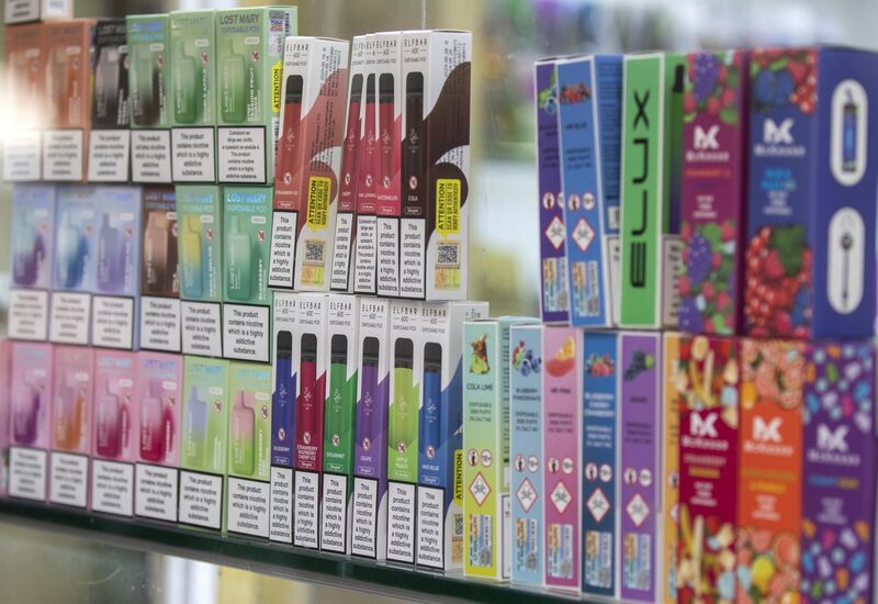 Dan Hogan, also of Cloyne Diocesan Youth Services in north Cork, says there are many vape shops which have full displays of HHC vapes, 'as if they are just normal strawberry-flavoured vapes when actually they are a lot more harmful to young people'. File picture: Colin Keegan, Collins Dublin