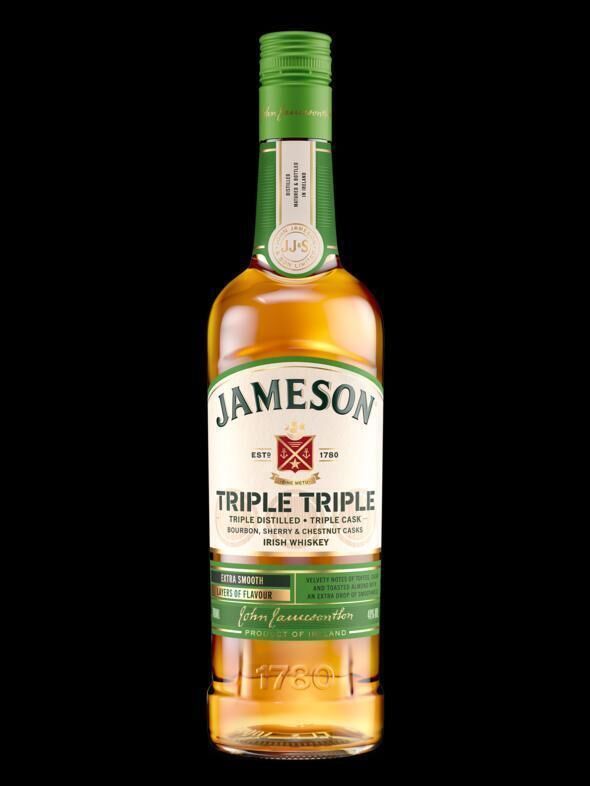 Jameson Triple Triple Chestnut, 40% ABV, 70cl €36 Jameson Triple Triple Chestnut, 40% ABV, 70cl €36