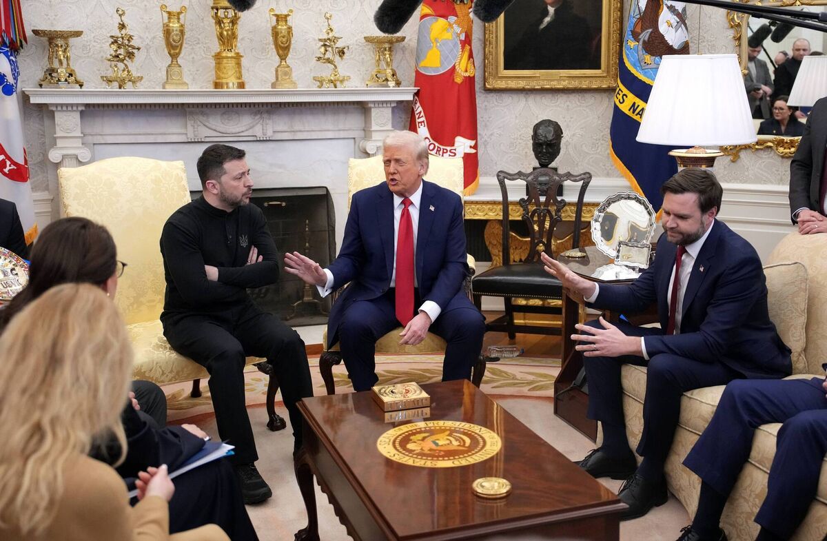 Donald Trump and JD Vance didn’t just bully Zelenskyy in the Oval Office: in that moment, they attempted to make all decent people, their lives, look weak and foolish. Picture: Andrew Harnik/Getty Images