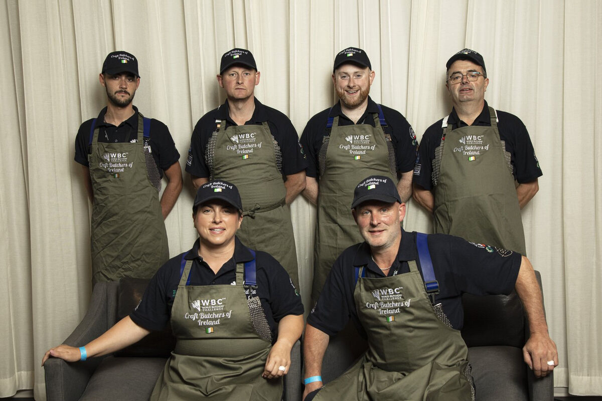 Ireland's team at the World Butcher's Event