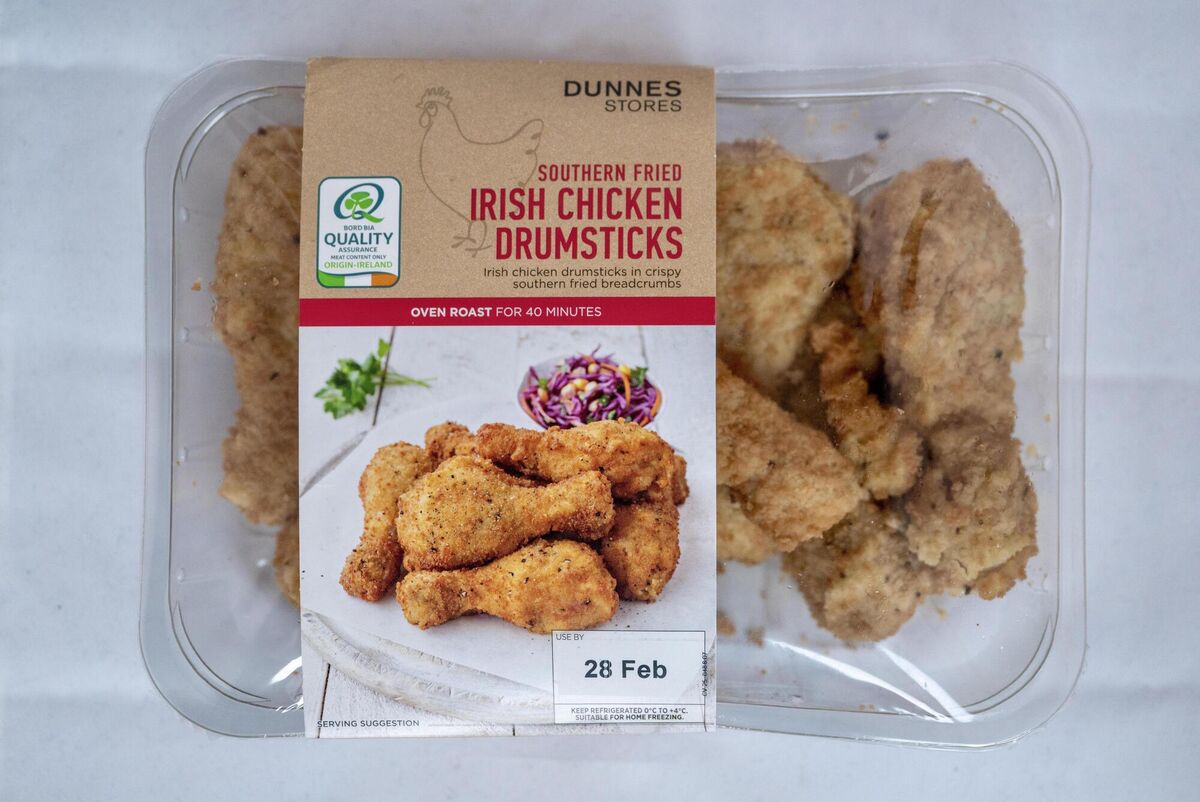 Dunnes Stores Southern fried Irish chicken drumsticks 750g €4.50. Pictures: Chani Anderson