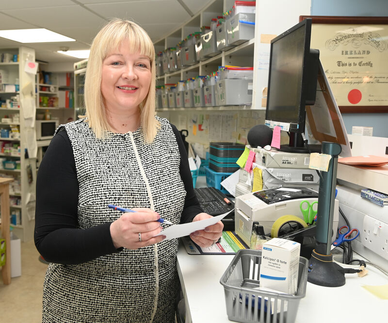 Pharmacist Catriona O'Riordan, O'Riordan's pharmacy in Enniskeane. Picture: Eddie O'Hare Pharmacist Catriona O'Riordan, O'Riordan's pharmacy in Enniskeane. Picture: Eddie O'Hare