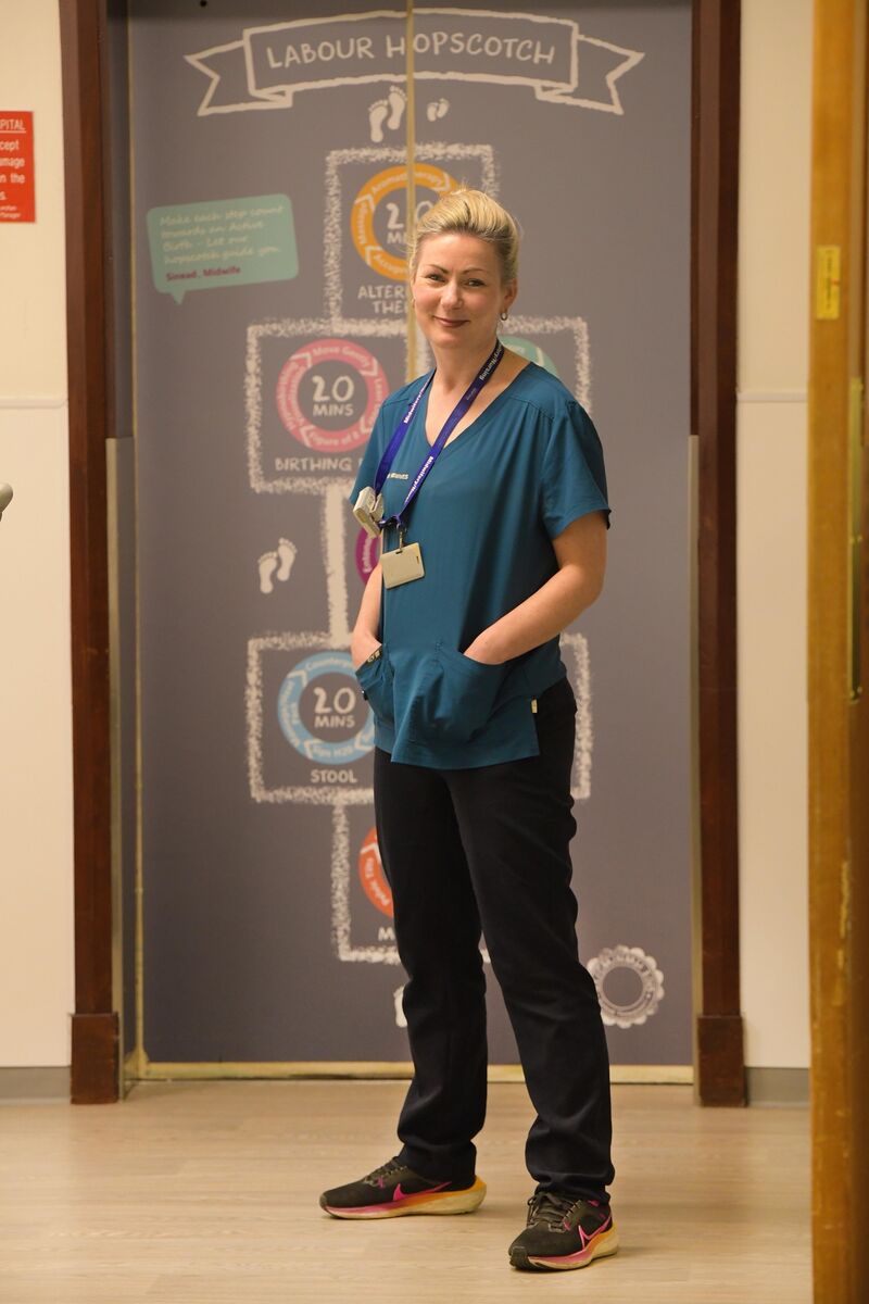  Lorna Killick, midwife, at the National Maternity Hospital Holles St. Dublin. Photograph: Moya Nolan