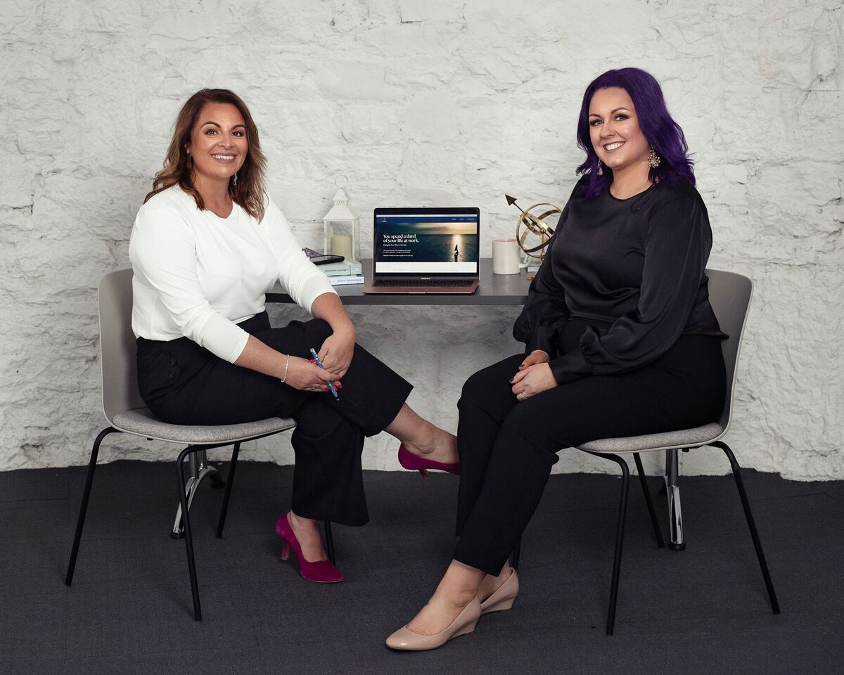 Jean O'Donnell and Olivia Sheehan from Women in Technology and Science Ireland.