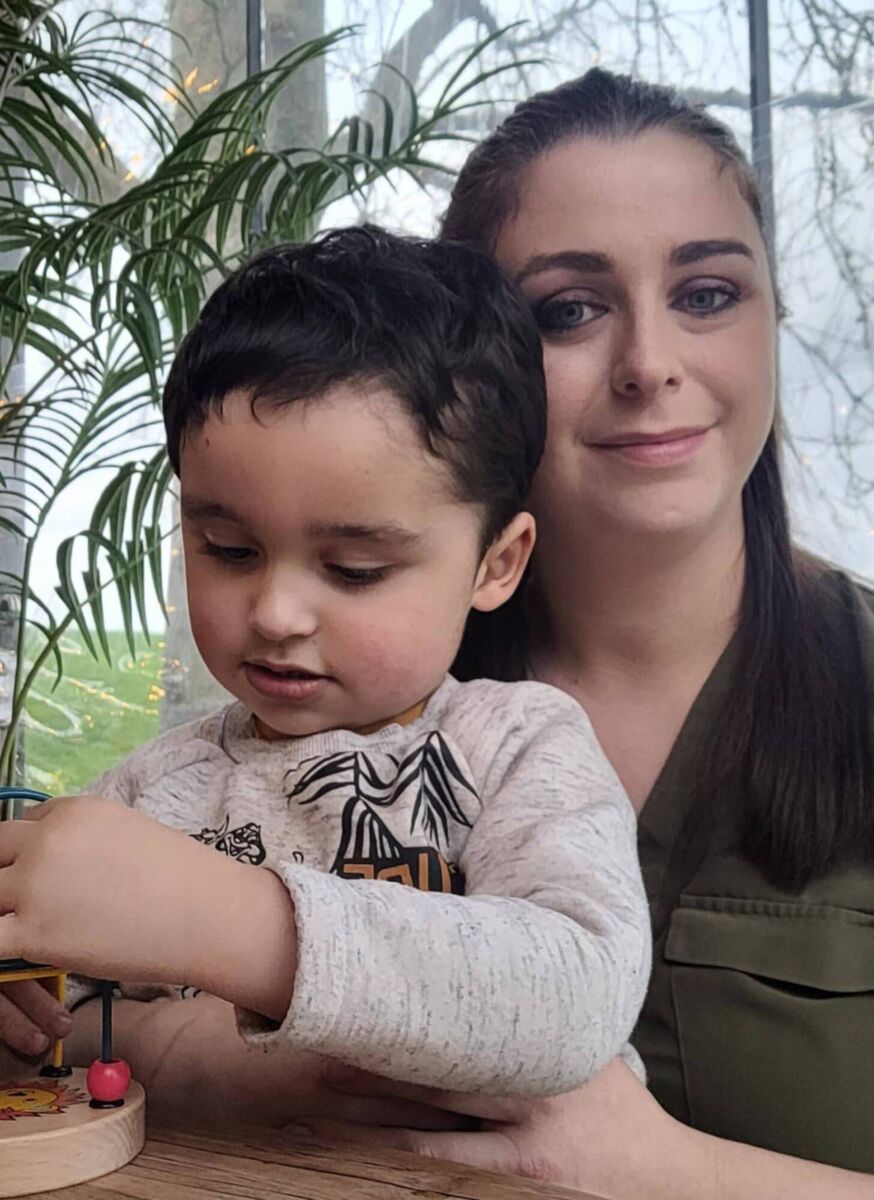 Karen McGrath and her son Charlie. When Charlie is in early intervention, he has 'come on leaps and bounds', Karen explain.