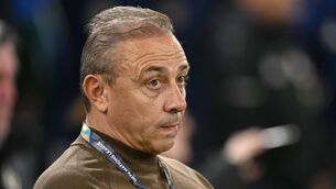 <p>DOUBLE JOB: Bulgaria manager Ilian Iliev. Pic:  by Ramsey Cardy/Sportsfile</p>