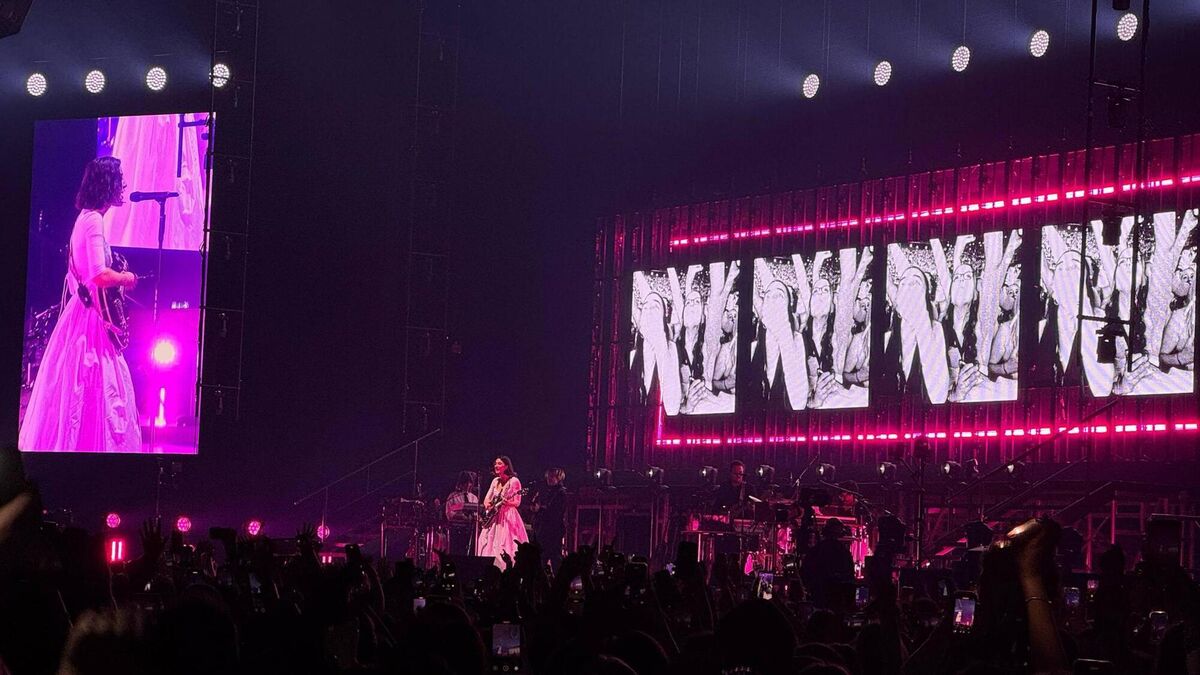 Gracie Abrams on stage during the Secret of Us Tour in the 3Arena, Dublin. 