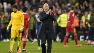 Arne Slot’s side were beaten on penalties (Dave Thompson/AP)