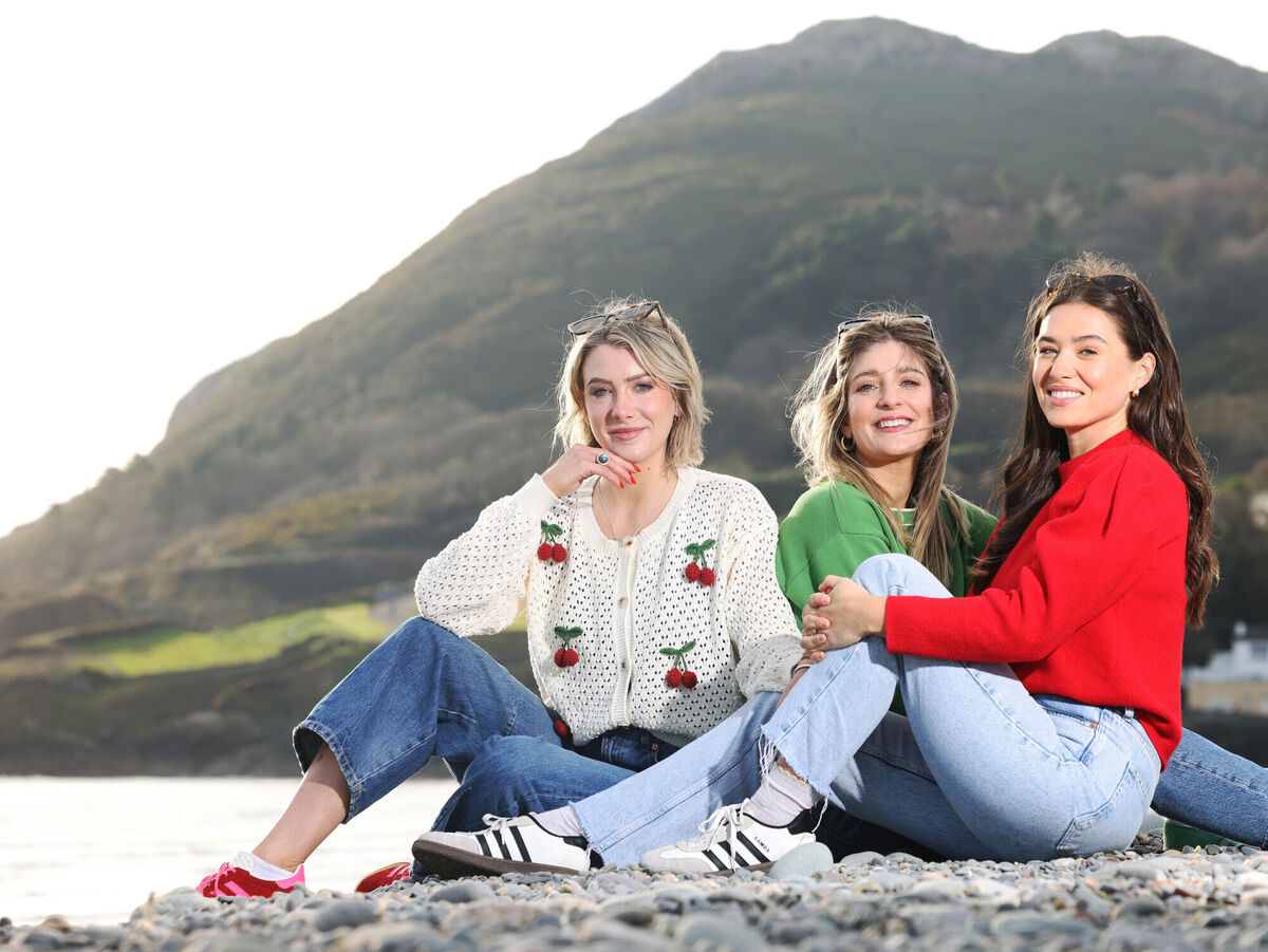 Doireann Ní Ghlacáin, Louise Cantillon, and Síomha Ní Ruairc, hosts of the How to Gael podcast. Picture: Leon Farrell / Photocall Ireland