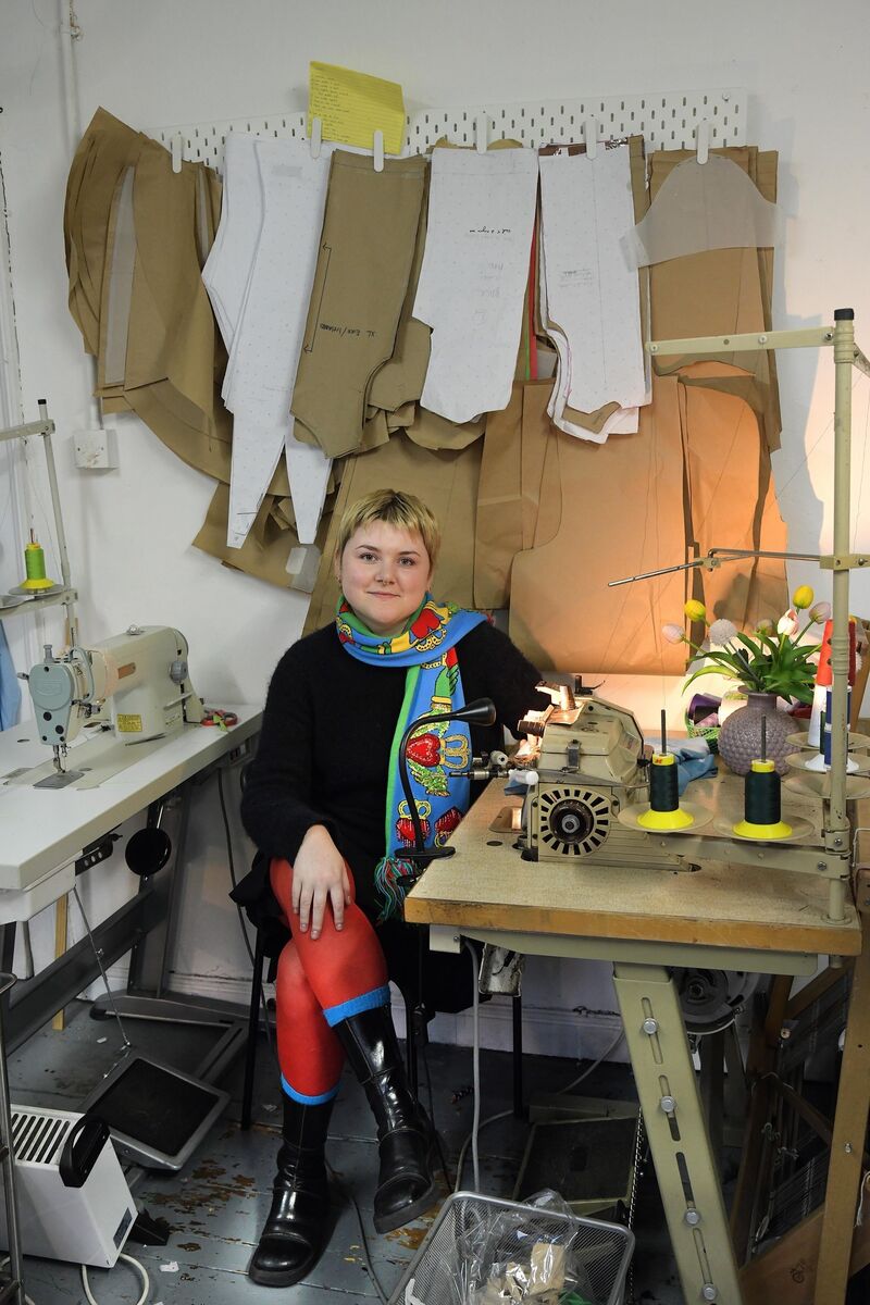  Megan Walsh, designer, in her studio in Dublin . Picture: Moya Nolan