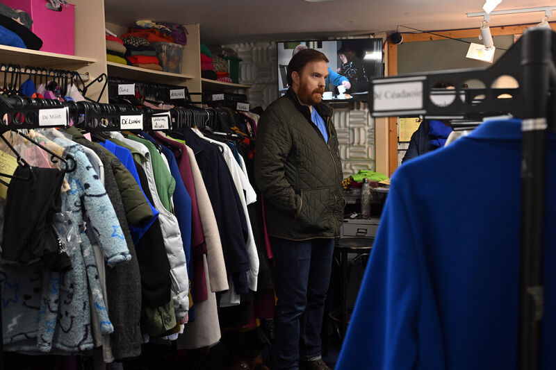 Bernard O’Shea on the Ros na Rún TV set. Pictures: Ray Ryan Bernard O’Shea on the Ros na Rún TV set. Pictures: Ray Ryan