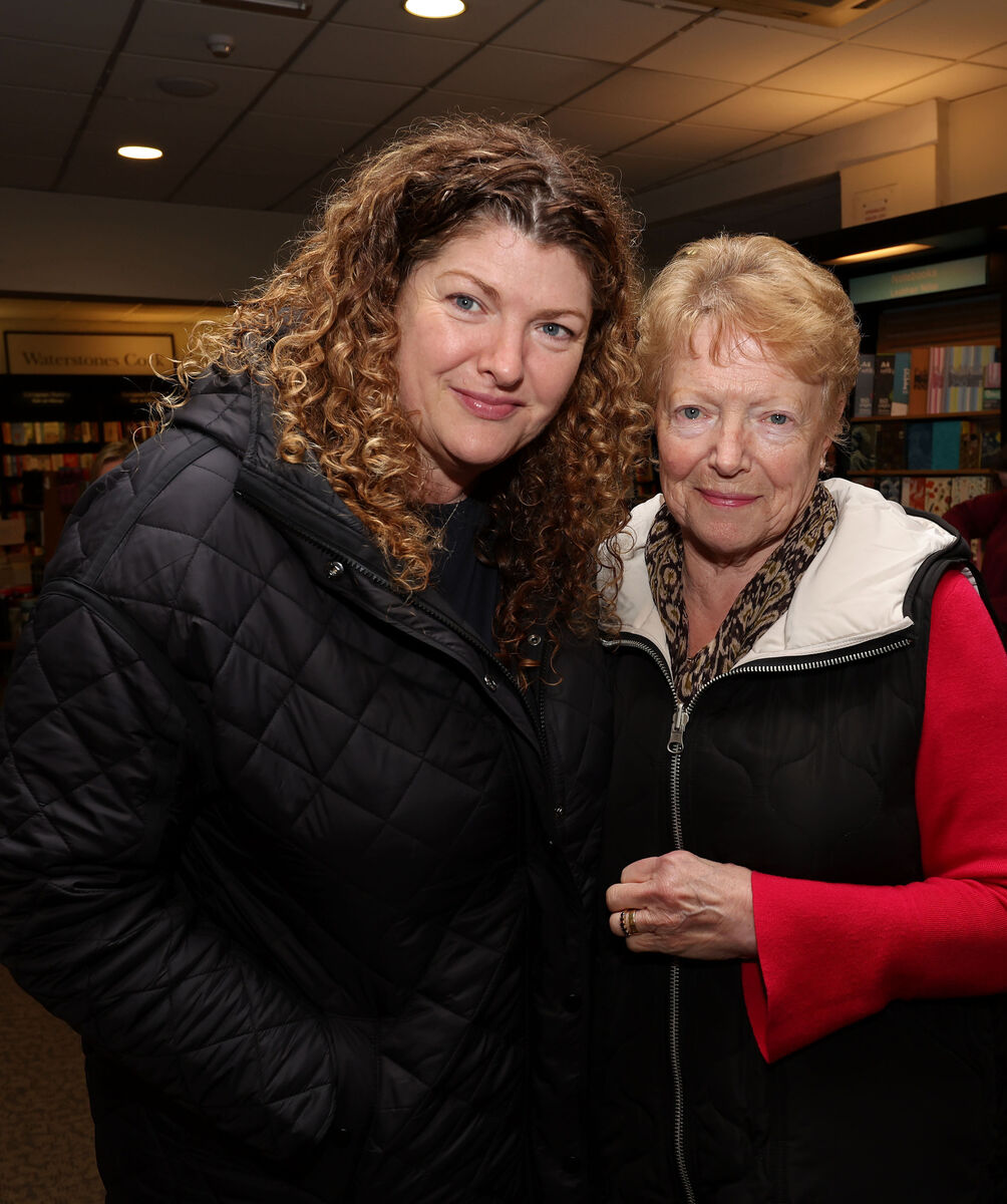  Tara and Anna Kirwan, both Co  Waterford, at Waterstones for the launch. 