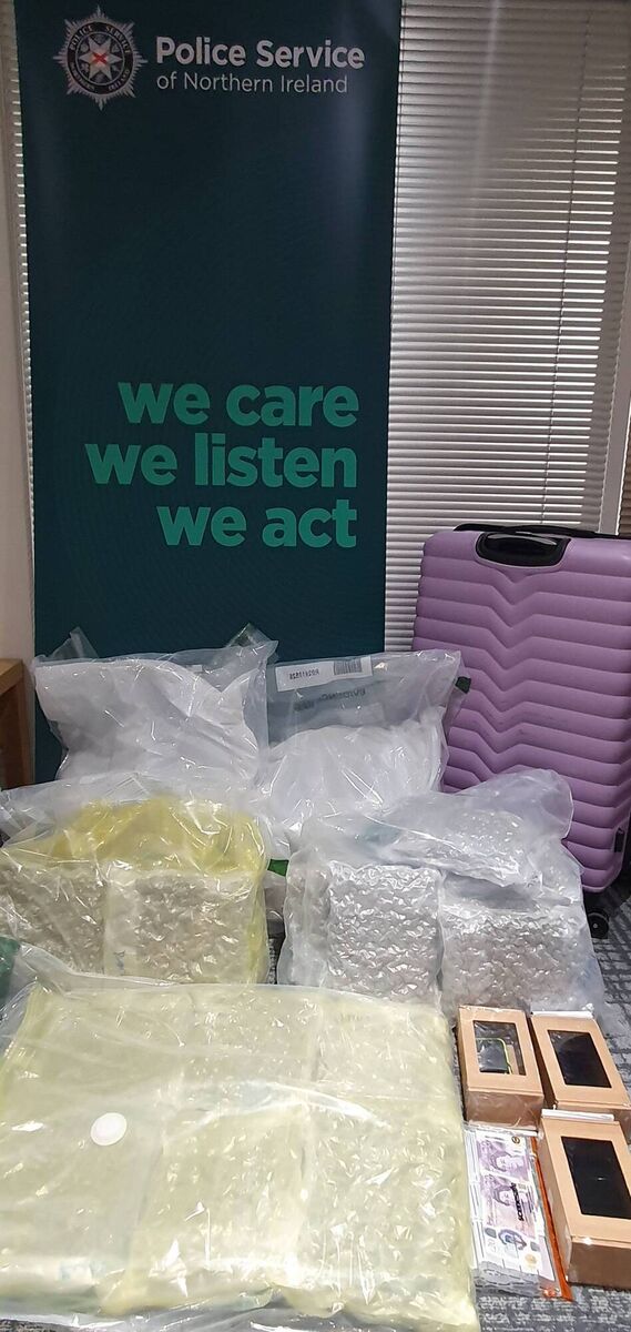 Part of the seizures at the airports in the North. Picture: PSNI