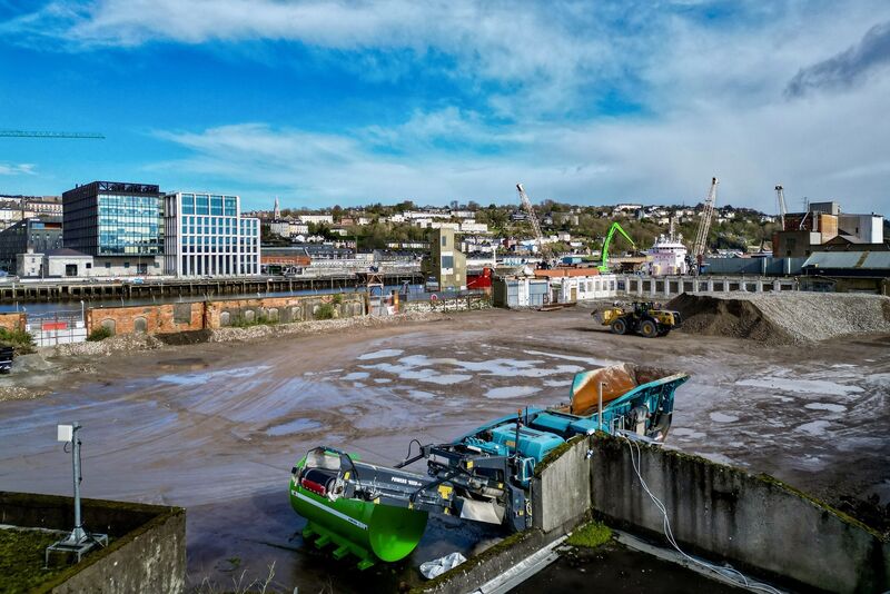 Recent rubble clearance on Kennedy Quay Picture: Chani Anderson
