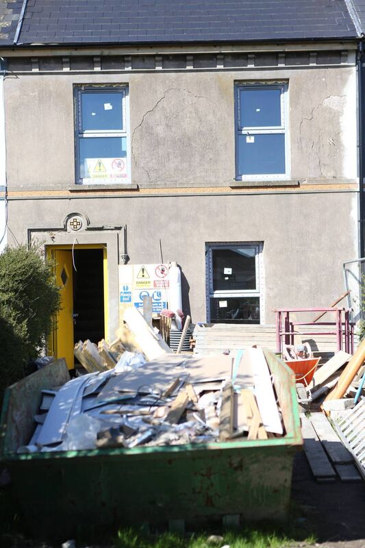 New roof on, new windows in