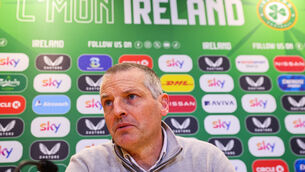 <p>NO PANIC: Republic of Ireland Under 21 Head Coach Jim Crawford. Pic: INPHO/Ryan Byrne</p>