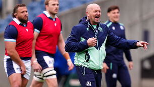 <p>PARIS ON HIS MIND: Scotland head coach Gregor Townsend during a team run at Scottish Gas Murrayfield, Edinburgh. Pic: Jane Barlow/PA Wire.</p>