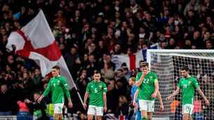 <p>Ireland's Dara O'Shea, Josh Cullen, Nathan Collins and Finn Azaz. Pic: Ryan Byrne.Inpho</p>
