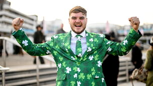 <p>Ryan O'Callaghan from Donegal on day four of the Cheltenham Racing Festival at Prestbury Park in Cheltenham. Pic: David Fitzgerald/Sportsfile</p>