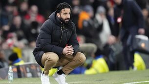 <p>Manchester United manager Ruben Amorim believes his side are improving (Nick Potts/PA)</p>