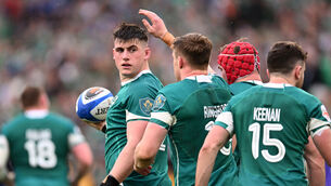 <p>DAN THE BAN: Ireland's Dan Sheehan after scoring their side's third try during the Guinness Men's Six Nations match at the Stadio Olimpico, Rome. Picture date: Saturday March 15, 2025.</p>