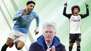 <p>TAALKING POINTS: Omar Marmoush, David Moyes and Willian. </p>