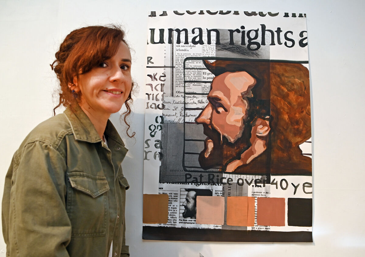 Blanca Rice with a picture of her father Patrick at her exhibition in Fermoy. A member of the Divine Word Missionaries Order, Pat Rice lived and worked in one of the most deprived areas of Buenos Aires. Picture: Eddie O'Hare Blanca Rice with a picture of her father Patrick at her exhibition in Fermoy. A member of the Divine Word Missionaries Order, Pat Rice lived and worked in one of the most deprived areas of Buenos Aires. Picture: Eddie O'Hare