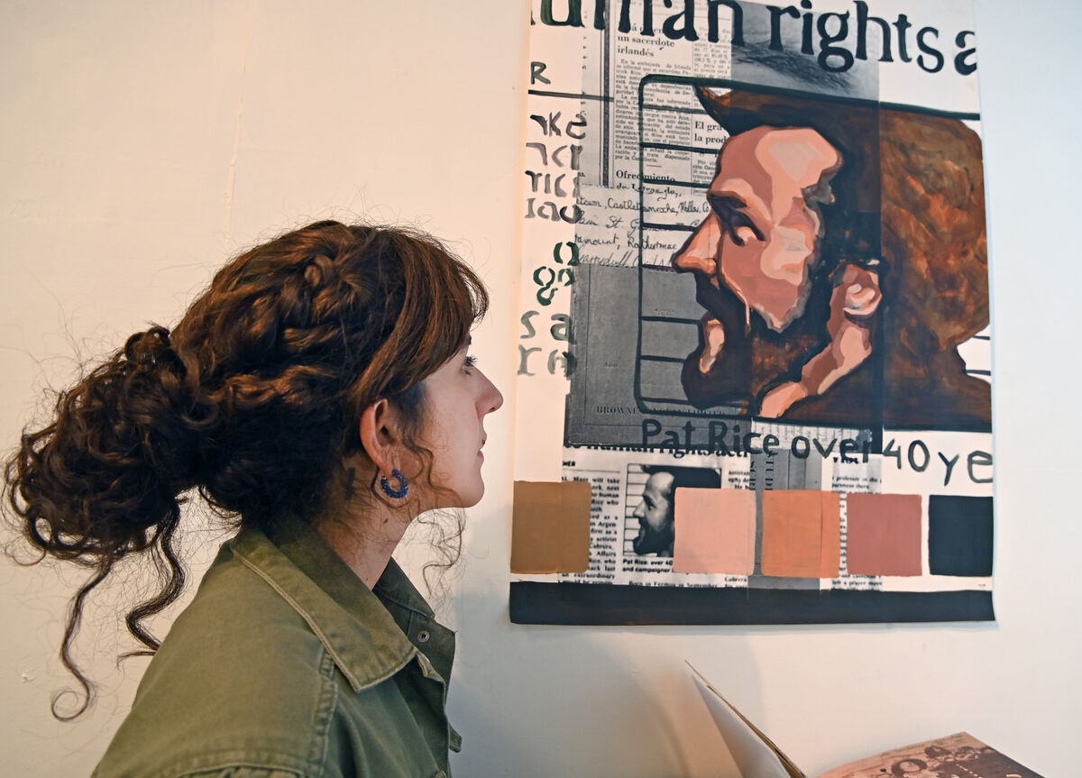 Blanca Rice with a picture of her father Patrick who in the 1970s became involved in human rights groups and the trade union movement, which made him a target for the junta in Argentina. Picture: Eddie O'Hare Blanca Rice with a picture of her father Patrick who in the 1970s became involved in human rights groups and the trade union movement, which made him a target for the junta in Argentina. Picture: Eddie O'Hare