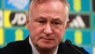 <p>Michael O’Neill is happy to wait for Northern Ireland’s qualifiers (Liam McBurney/PA)</p>