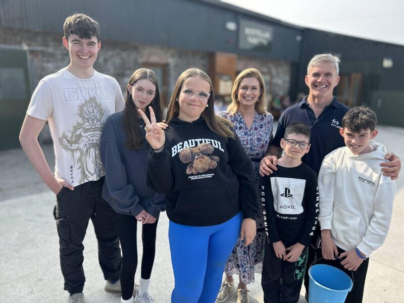 Teagan and The Morrisey family in Cork in Raised By The village