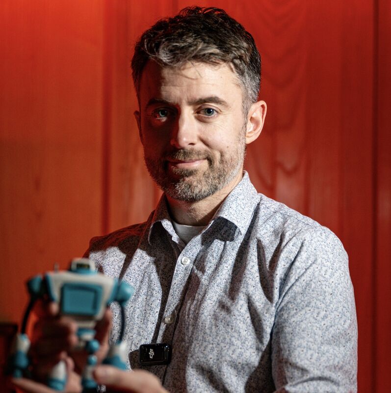 Sliney’s upcoming range of toys could be 'the Spider-Man of the art aisle'. Picture: Chani Anderson Sliney’s upcoming range of toys could be 'the Spider-Man of the art aisle'. Picture: Chani Anderson