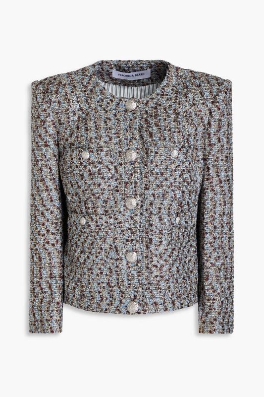 Fashion Veronica Beard Ferazia metallic tweed jacket, The Outnet,, €368