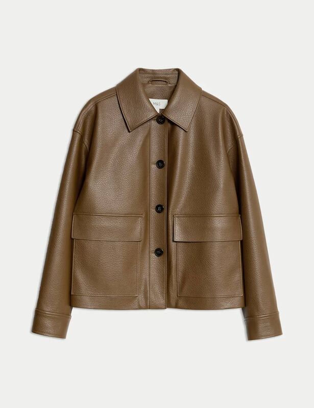 Fashion Faux leather jacket, M&amp;S, €82