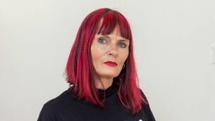 <p>Portrait pictures of Irish Examiner journalist, Suzanne Harrington at home in Brighton</p>