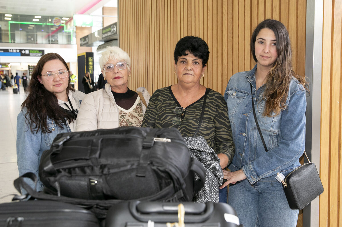 Jessica Vieira and her wife Patricia Gonzalez (right) with Patricia's aunt Encarnação Garcia and mother Tania Arcanjo. Picture: Gareth Chaney