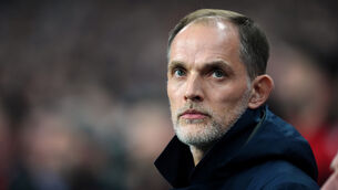 <p>Thomas Tuchel is looking ahead to England’s next match against Latvia. Pic: Adam Davy/PA</p>