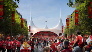 <p>A rendered image of Man Utd’s proposed £2bn ground.</p>