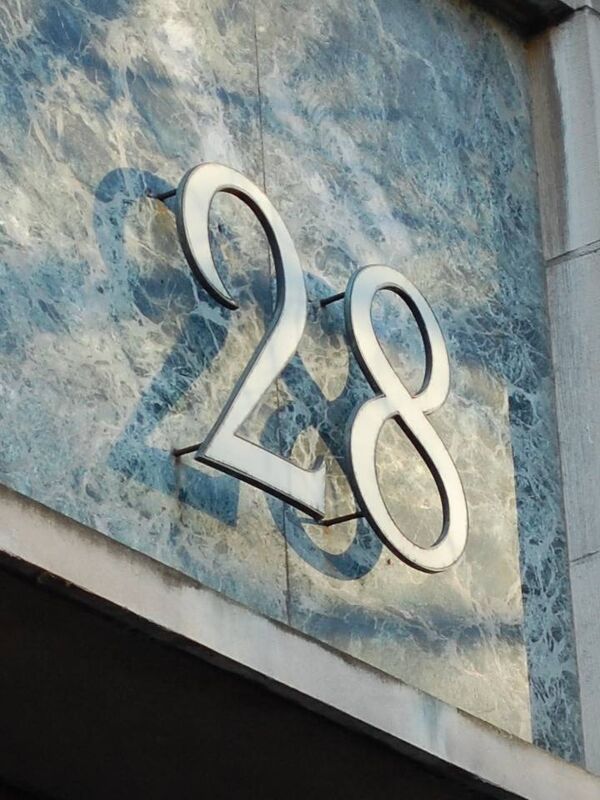 Sign of the times. 28 South Mall signage from 1960. Image: Tom Spalding