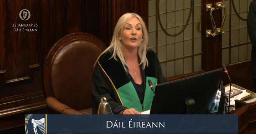 Ceann Comhairle Verona Murphy.