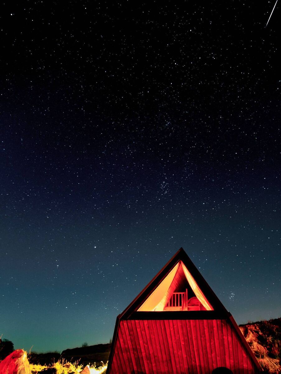 Stargazers will love an overnight stay in an A-frame cabin at Sperrinview Glamping, Co Tyrone, allowing you to stargaze while wrapped up in your warm bed. Stargazers will love an overnight stay in an A-frame cabin at Sperrinview Glamping, Co Tyrone, allowing you to stargaze while wrapped up in your warm bed.