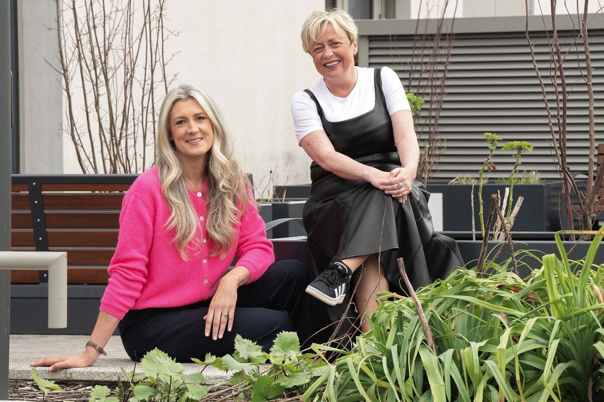  Sinéad Lambe, right, who was treated for cancer. with Dr Sinéad Lynch, psychologist at the Mater Hospital, Dublin. Picture: Moya Nolan.