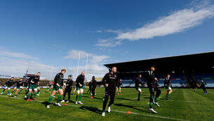 <p>LEARNING THE CODE: Connacht Rugby Captain’s Run, Elvery's MacHale Park, Castlebar, Mayo on Friday. Pic: INPHO/James Crombie</p>