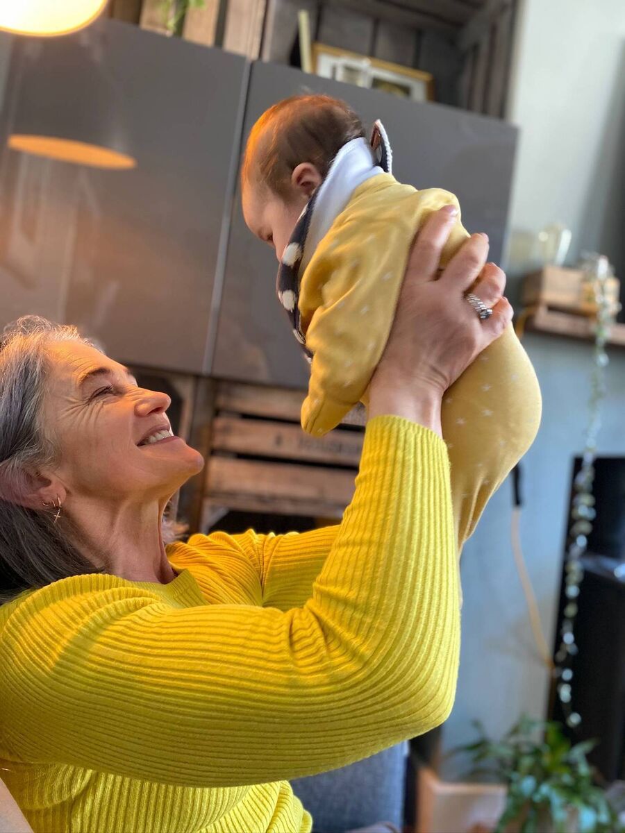 Finola Halbert Bracken with her granddaughter Laurie